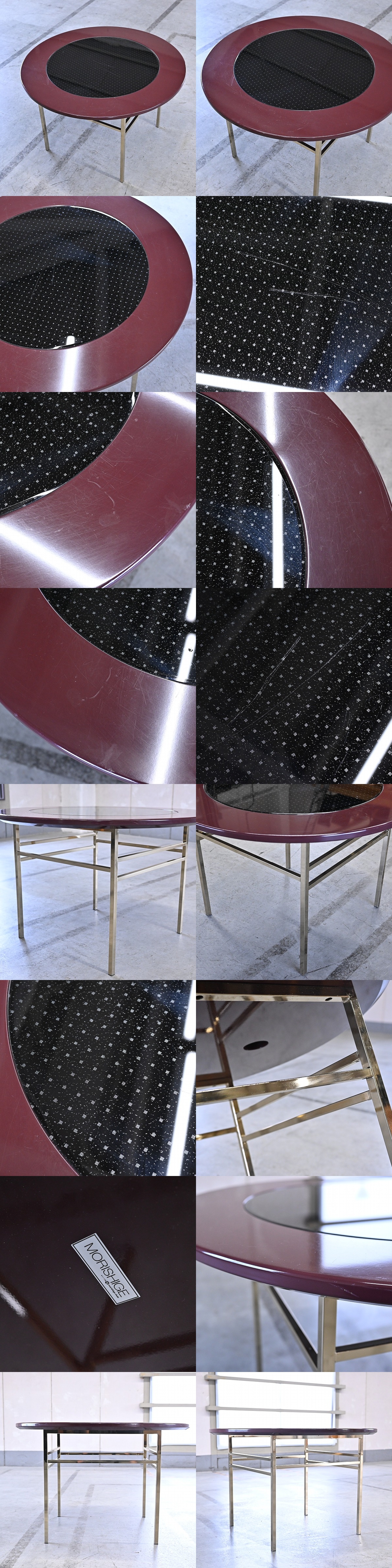 モリシゲ オリーブ印 サイドテーブル ロー 丸型 ラウンド 飾り台 和