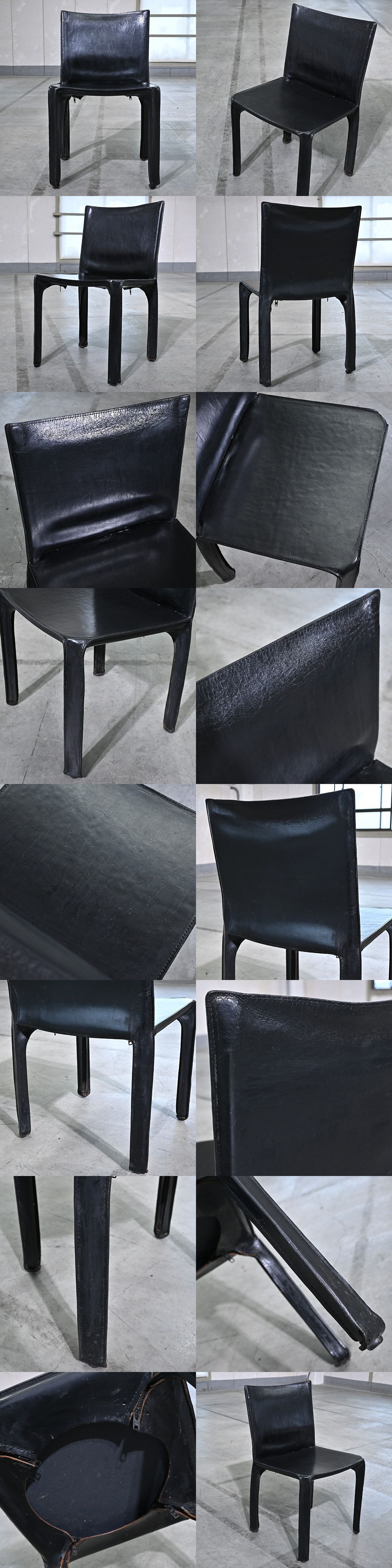 最高級 Cassina 31万「412 CAB」アームレスチェア A 本革 マリオ
