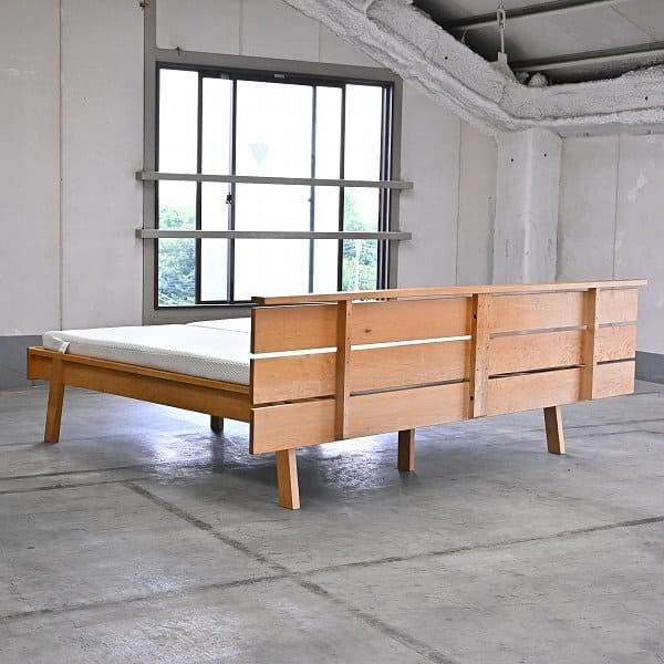 北の住まい設計社 n’frame Bed クイーンサイズ 道産イタヤカエデのベッド