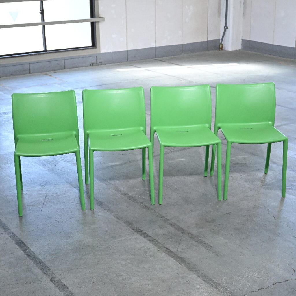 MAGIS 「AIR-CHAIR / エアチェア」グリーン 4脚セット ジャスパーモリソン スタッキング リビング ダイニングの商品写真