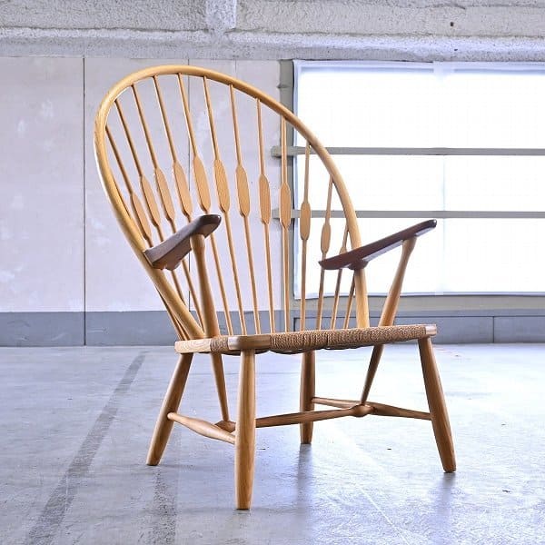 希少品 Johannes Hansen/ヨハネス ハンセン社「JH550」ピーコックチェアー ハンス・J・ウェグナー チーク材×アッシュ材 北欧ビンテージの商品写真