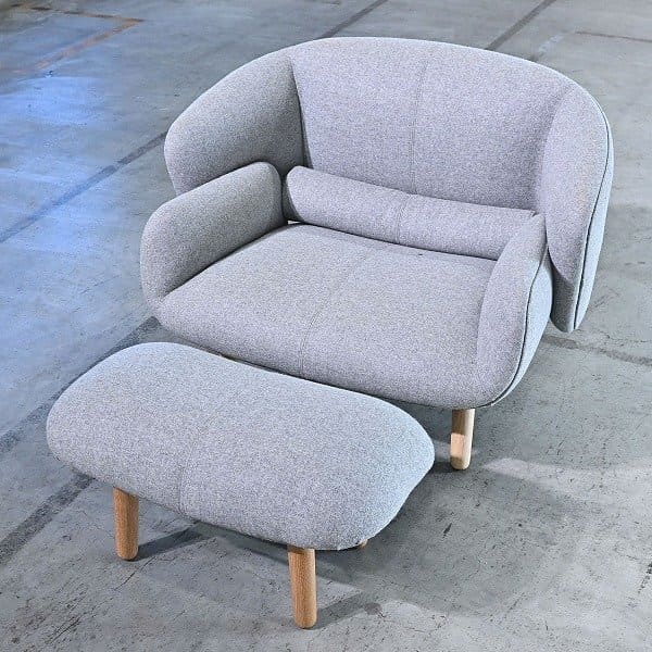 北欧デンマーク BoConcept by nendo/ネンド 「fusion/フュージョンチェア」フットスツールset 佐藤オオキ【 中古家具/中古インテリア/USED家具ユーズド家具/リサの商品写真