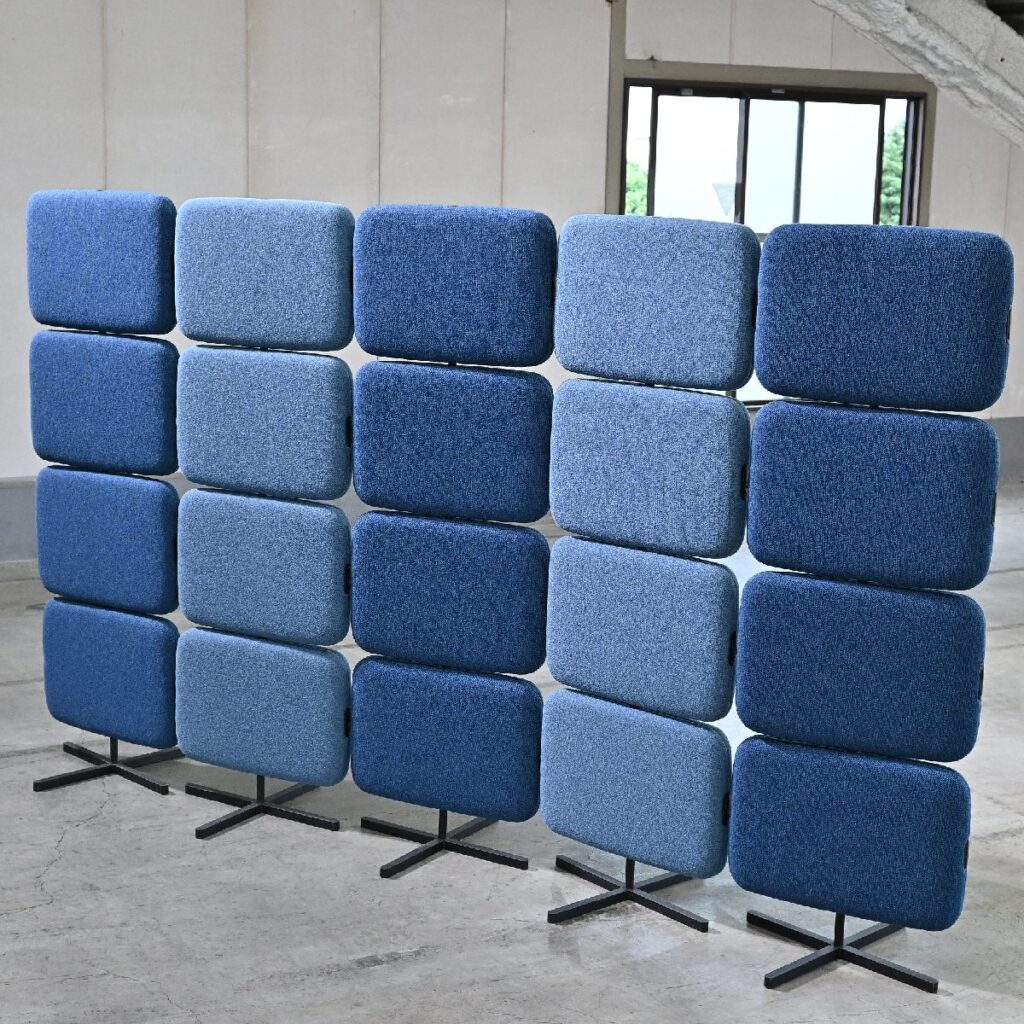 Knoll 「Telly Screen/テリースクリーン」パーテーション 4枚 5列 David Rockwell オフィス サロンの商品写真