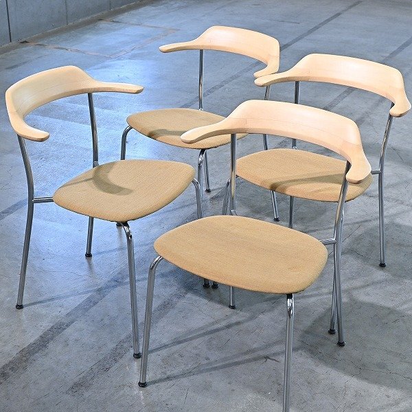展示品 マルニ 「MARUNI COLLECTION/HIROSHIMA」アームチェア 深澤 直人 ビーチ無垢材 ヒロシマ スタッキングの商品写真