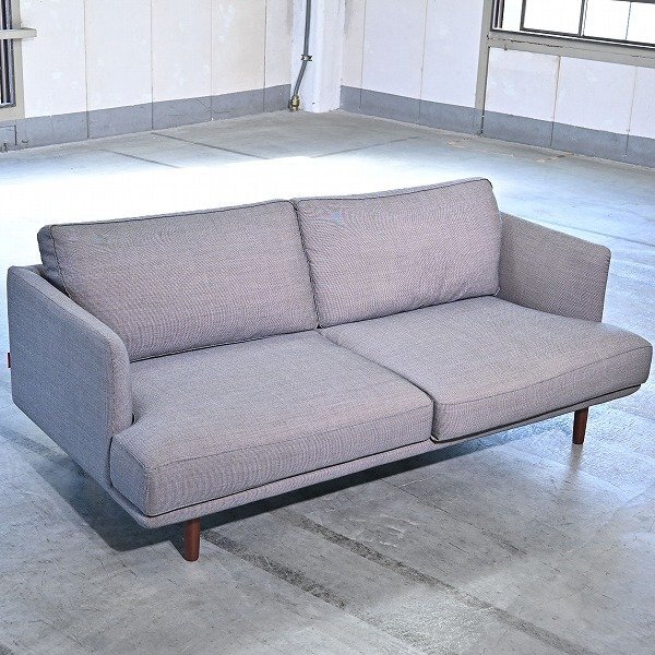 ACTUS five by five「TYND SOFA」ラブソファ マホガニー材 天然木 2人掛け リビングの商品写真