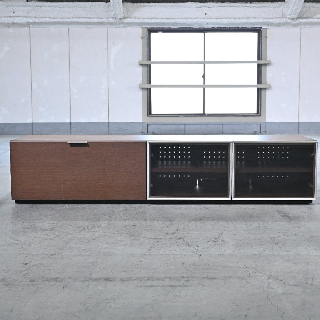 arflex 「C.C.09/シー・シー」テレビボード ウォールナット色 Hi-Fi BOARD TV AV リビング ローの商品写真