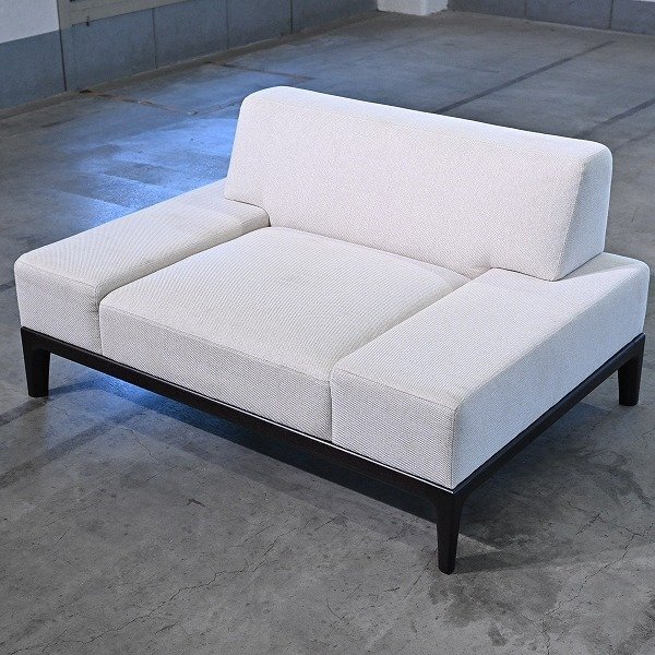 Time＆Style 「Horizontal sofa wood/ホリイゾンタル」ソファ オーク材 1人掛け ラウンジ シングル リビングの商品写真