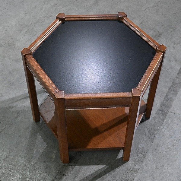 ACME Furniture 「BROOKS HEXAGON TABLE/ブルックスヘキサゴンテーブル」オーク材 サイドテーブルアクメファニチャー ビンテージ風 机の商品写真