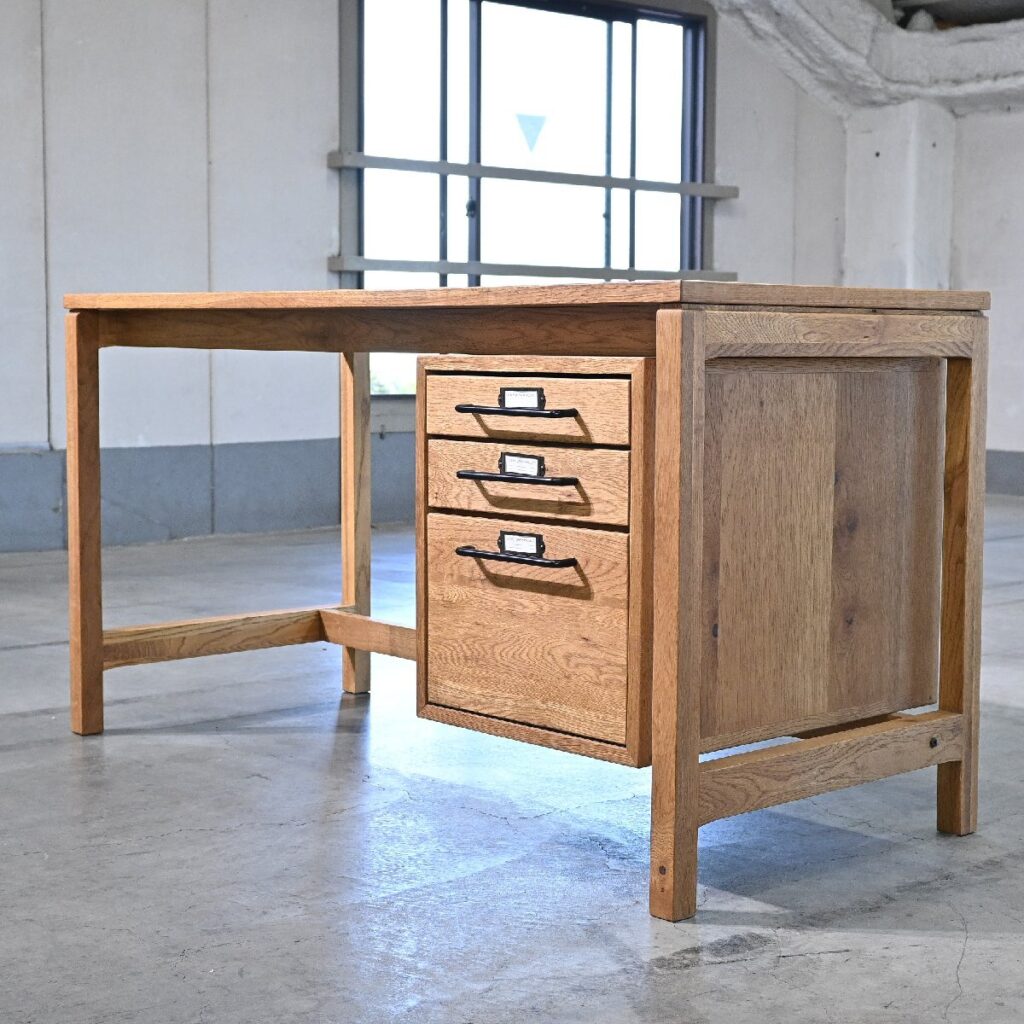 Easy Life 「TIME DESK/タイム」デスク オーク材 引出し 収納 勉強 作業の商品写真
